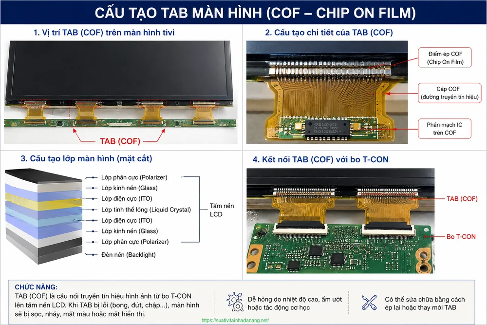 Cấu tạo tab màn hình COF