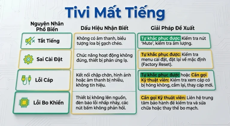Tivi mất tiếng