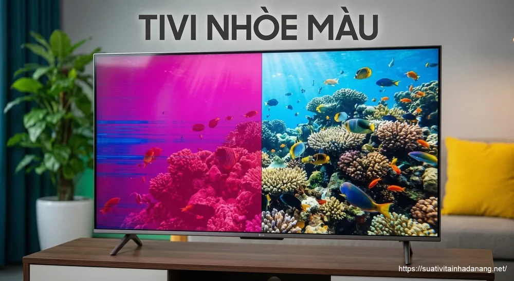Tivi nhòe màu