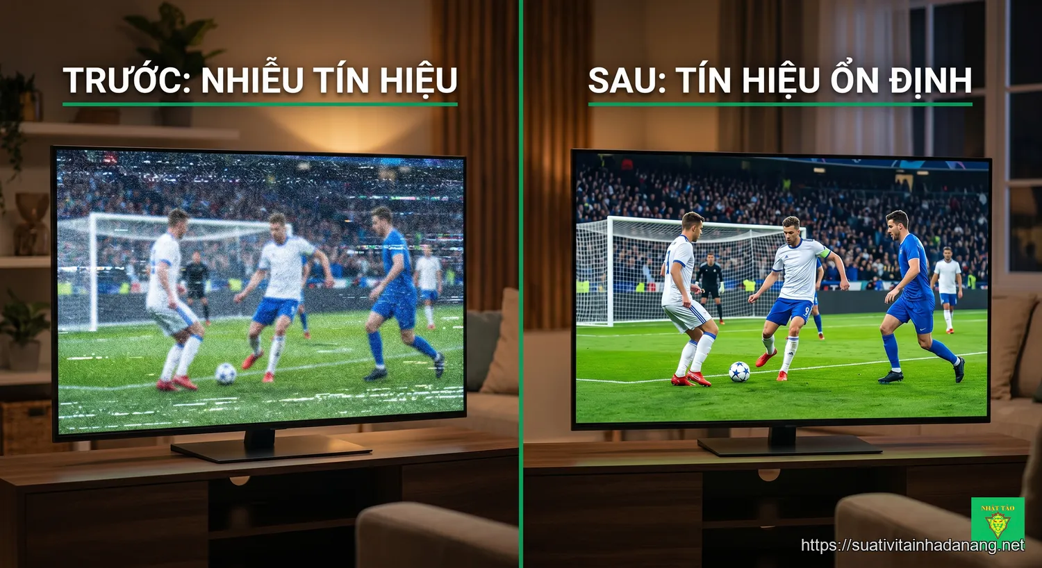 màn hình tivi bị nhiễu tại Đà Nẵng - 1. Tín hiệu đầu vào không ổn định (Anten, Truyền hình cáp, KTS)