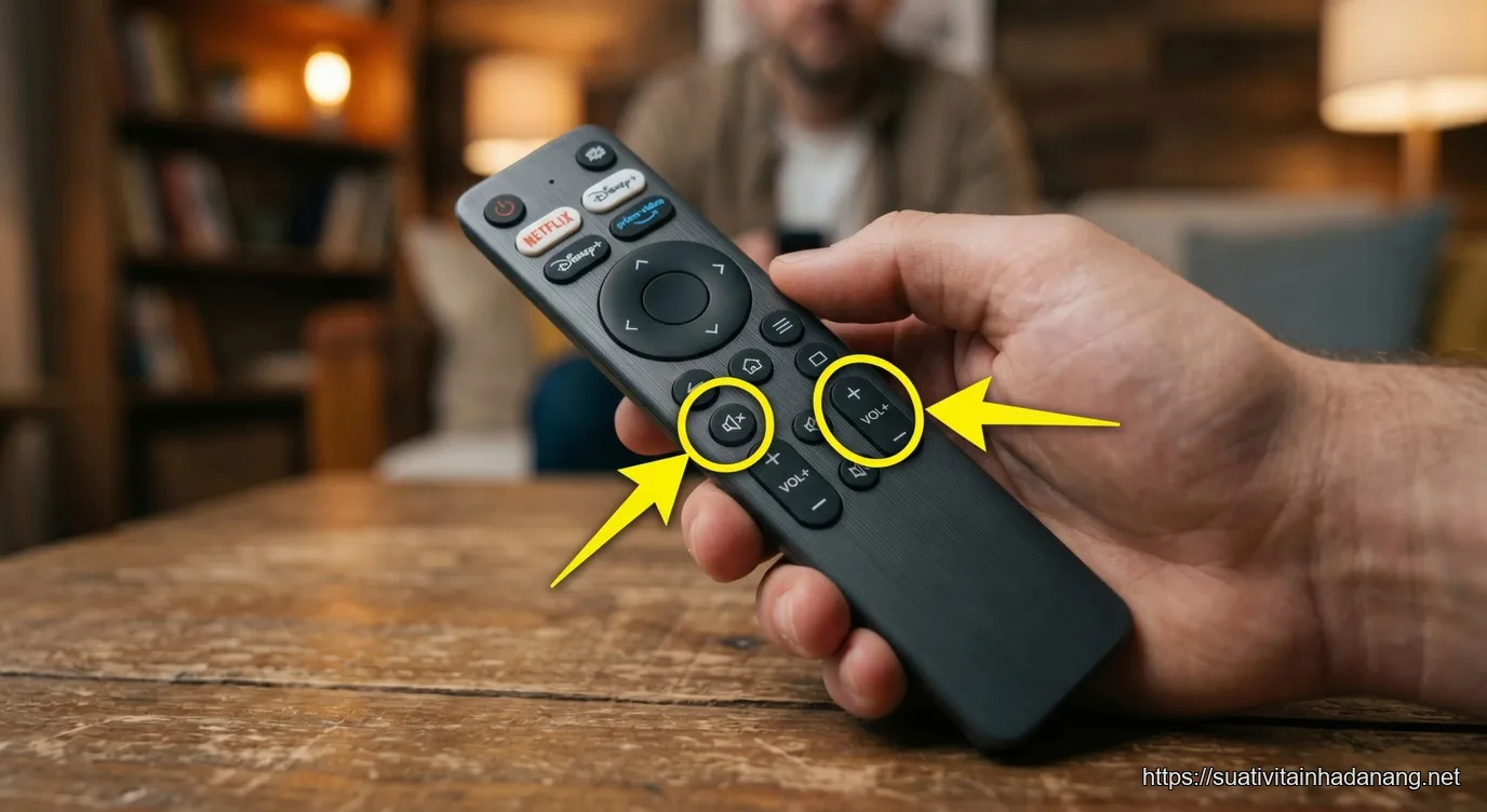 tivi mất tiếng đà nẵng - 1. Kiểm tra Nút Tắt Tiếng (Mute) và Mức Âm Lượng trên Remote