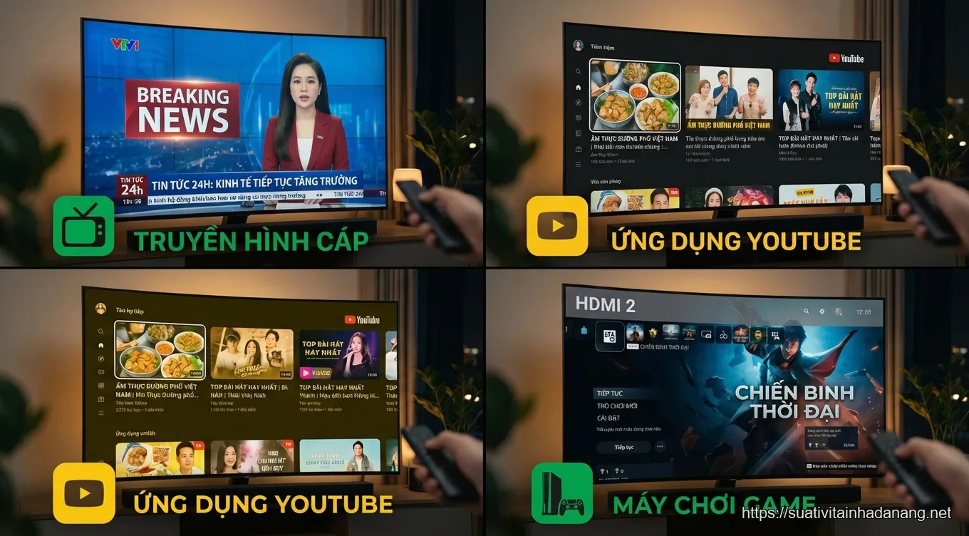tivi mất tiếng đà nẵng - 2. Thử Phát Âm Thanh Từ Nhiều Nguồn Khác Nhau