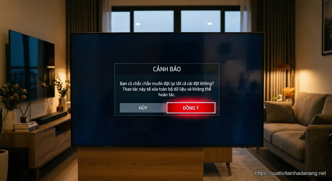 tivi mất tiếng đà nẵng - 7. Khôi Phục Cài Đặt Gốc (Reset Tivi)