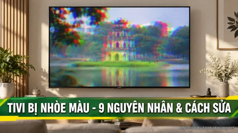 Tivi bị nhòe màu với hình ảnh loang màu và mất nét trên màn hình