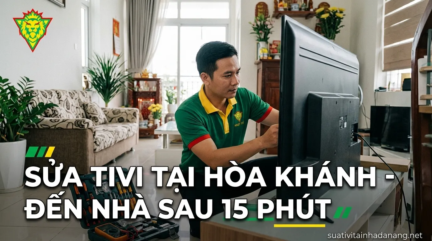 Sửa Tivi Tại Hòa Khánh Đà Nẵng: Thợ Đến Nhà Sau 15 Phút, Báo Giá Trước 1 Kỹ thuật viên sửa tivi tại nhà khu vực Hòa Khánh, Liên Chiểu, Đà Nẵng